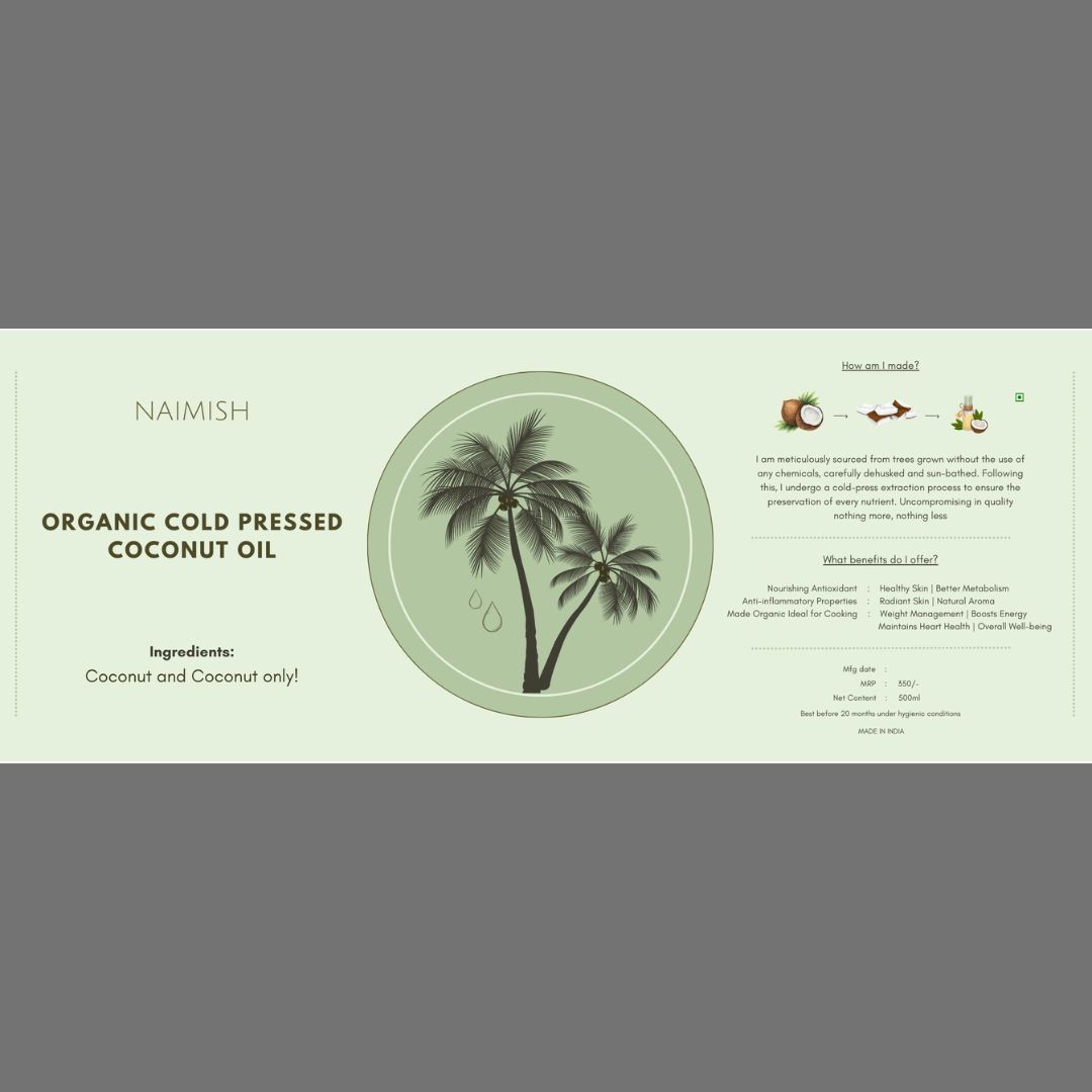 Coconut Oil Label Design